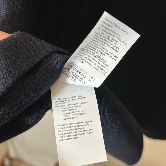 BOSS Landara Poncho Navy - Picture 13 of 15